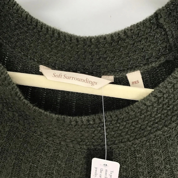 Soft Surroundings Cabin Creek Cashmere Blend Sweater Dress Career NWT Size XXS - Picture 5 of 9